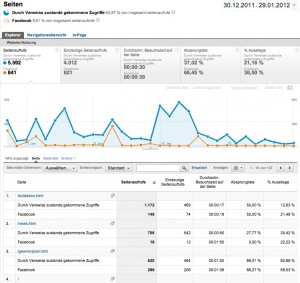 Ergebnis: Traffic nach Social Media-Quelle